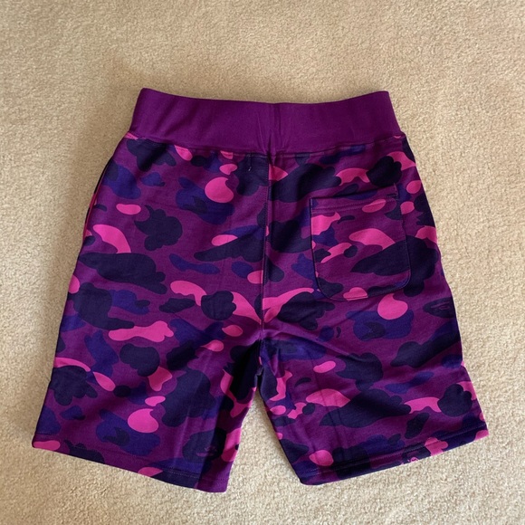 Bape / A Bathing Ape Purple Camo Shark Shorts - Picture 2 of 6